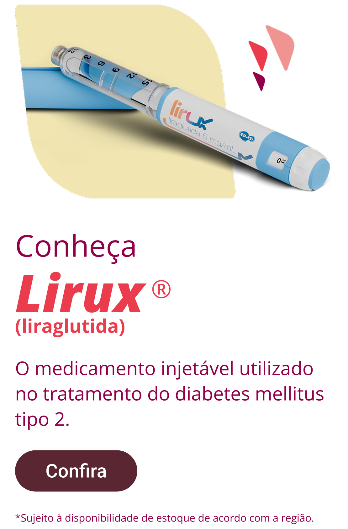 O medicamento injetável utilizado no tratamento do diabetes mellitus tipo 2.